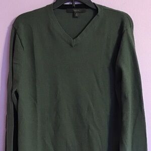 Apt 9 Men's 100% Wool V-Neck Long Sleeve Sweater - Medium
